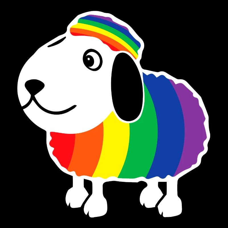 Regenbogen Schaf Regenbogenfahne Tier