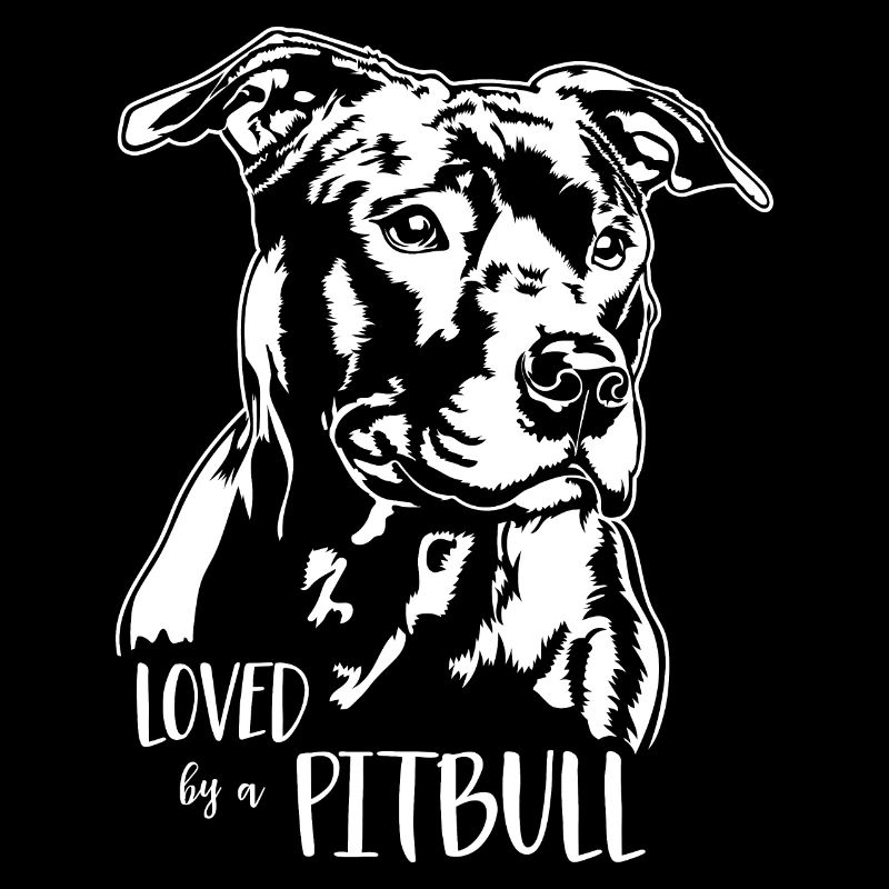 Loved by a Pitbull American Pitbull Dogs Wilsigns