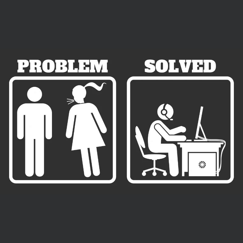 Problem Solved - Pc Gaming Lustig Geschenk