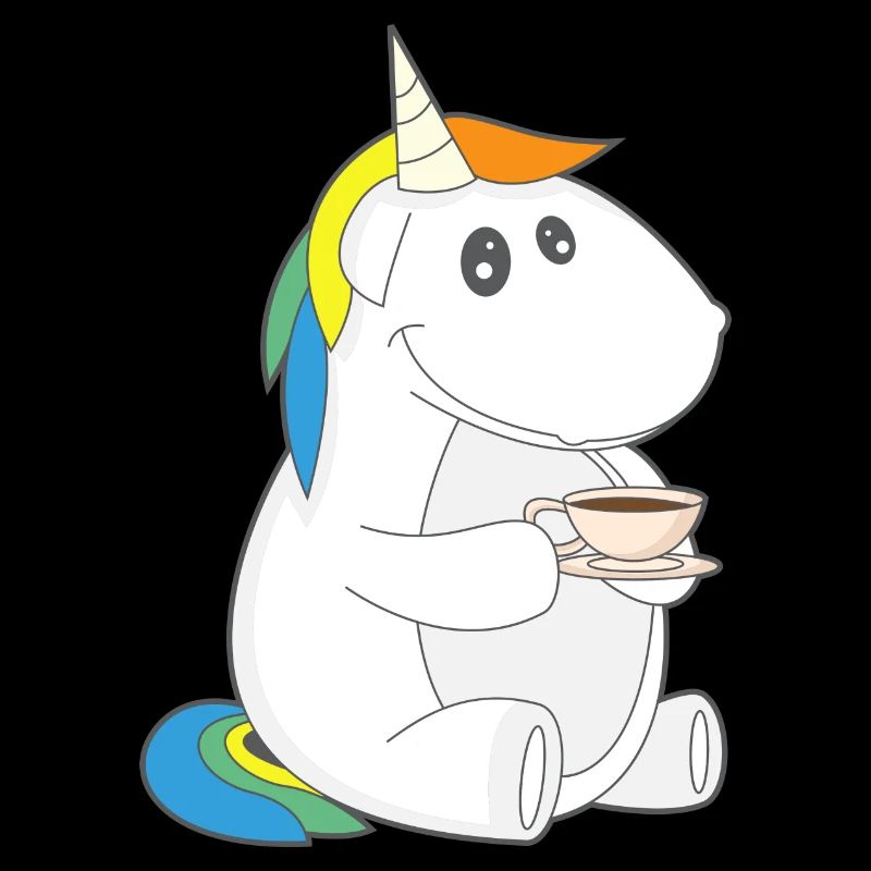 Einhorn Kaffee trinken chillen relaxen Geschenk