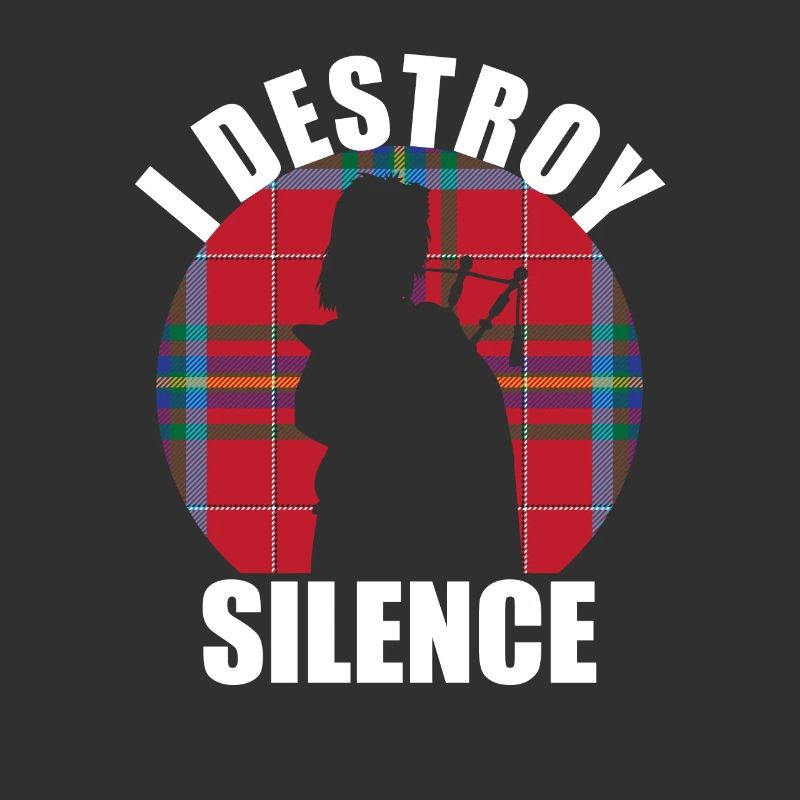 « I Destroy Silence » drôle de conception de cornemuse