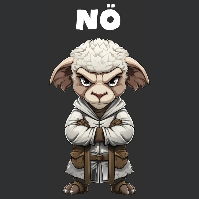 Schaf Nö Statement Kein Bock Keine Lust Grumpy