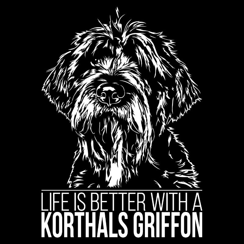 KORTHALS GRIFFON life is better Hunde Wilsigns