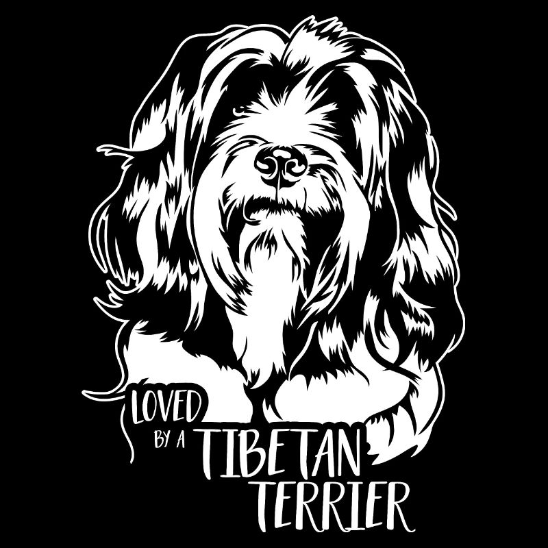Loved by a Tibetan Terrier Spruch Hunde Wilsigns
