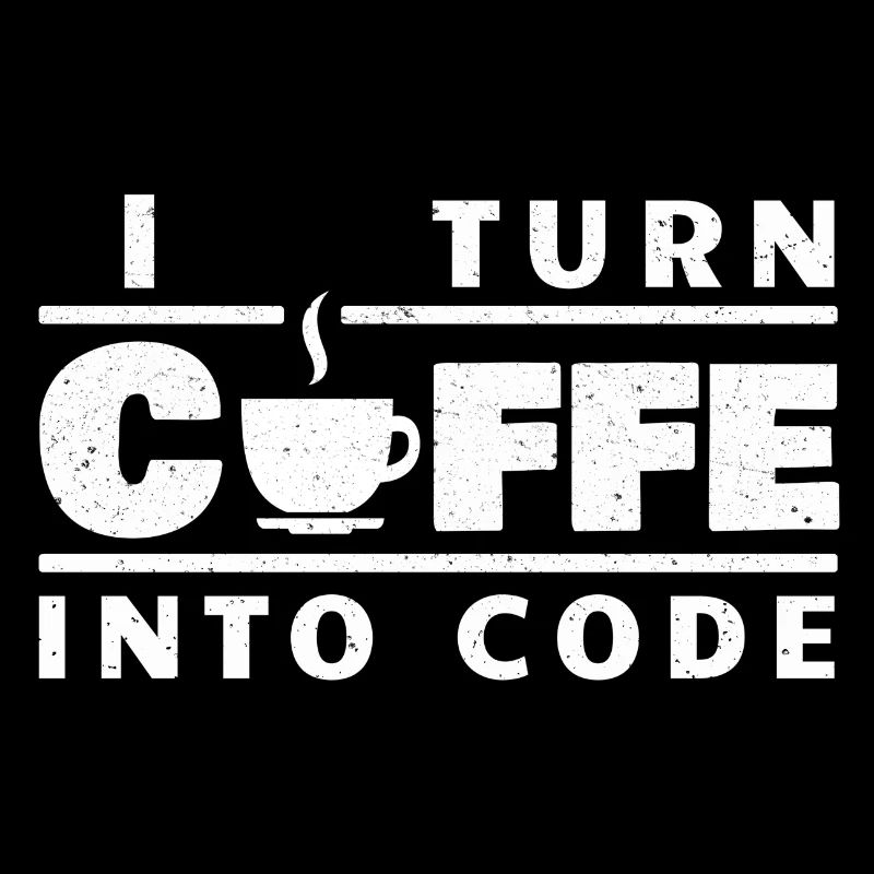 I turn coffee into code - Programmierer (Hell)