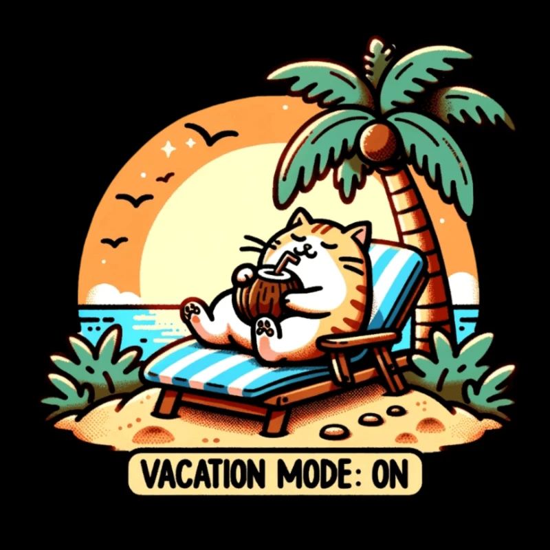 Beach cat: pure relaxation!