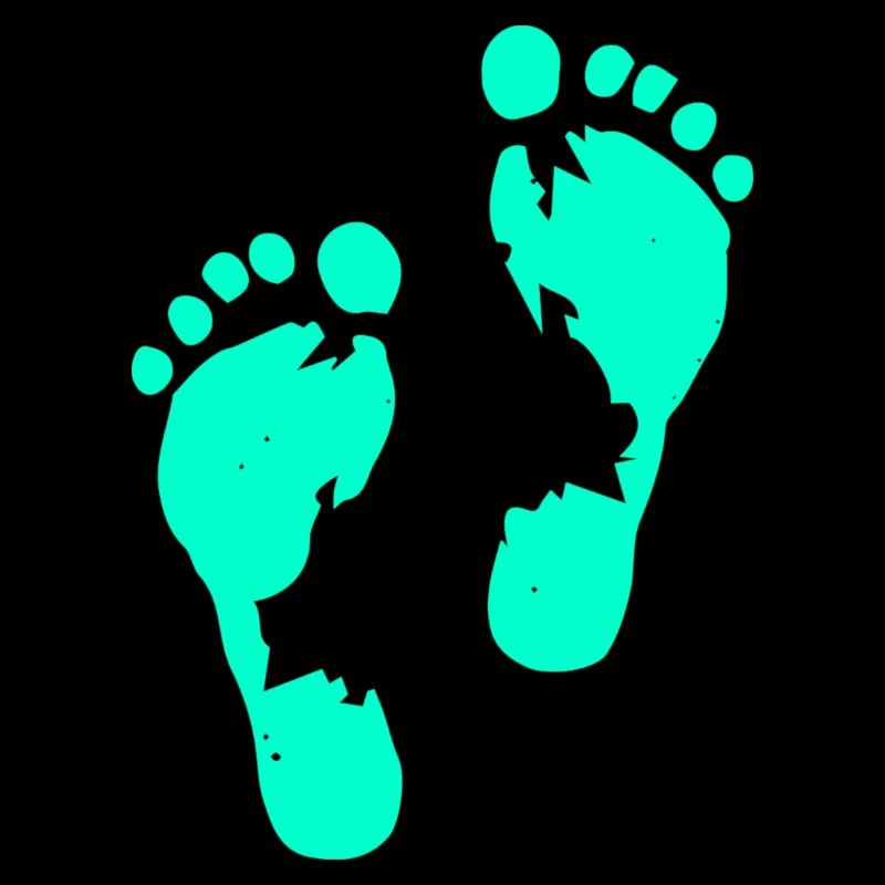 Human footprints steps feet steps
