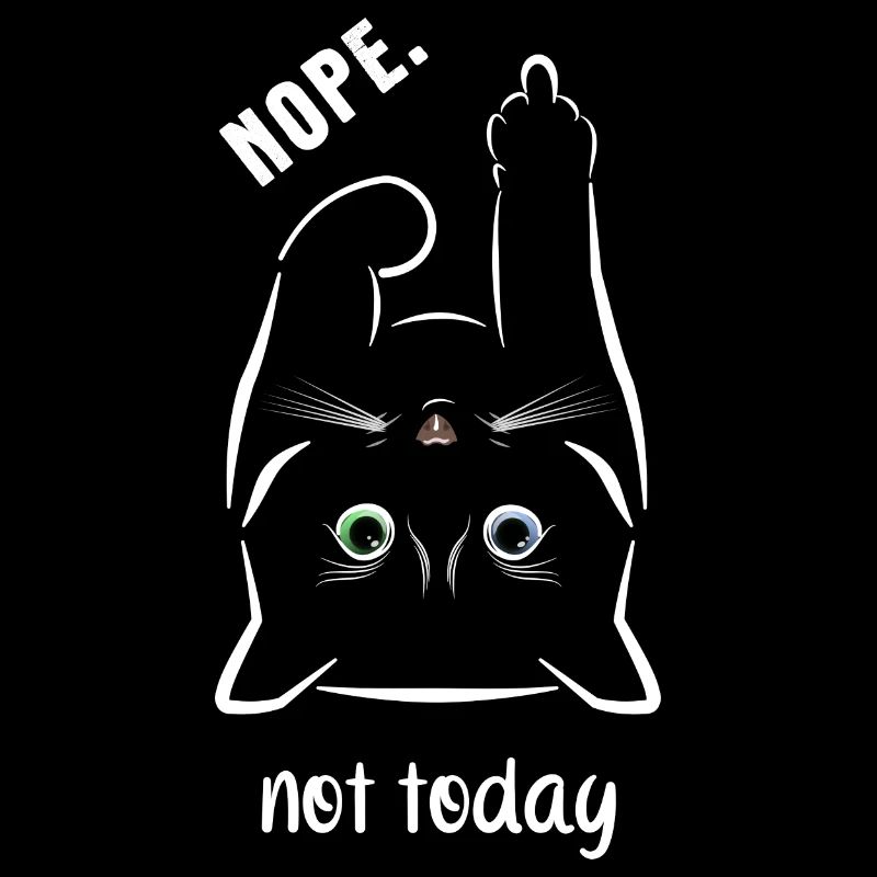 Nope. Not Today - Chat avec majeur