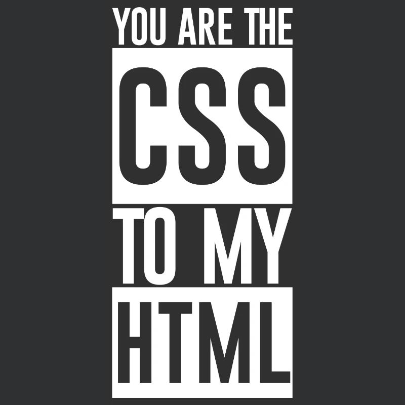 Vous êtes le CSS à mon HTML