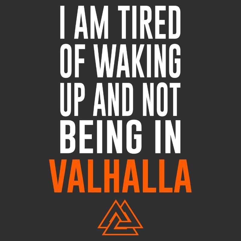 Wikinger lustiger Spruch Valhalla Valknut