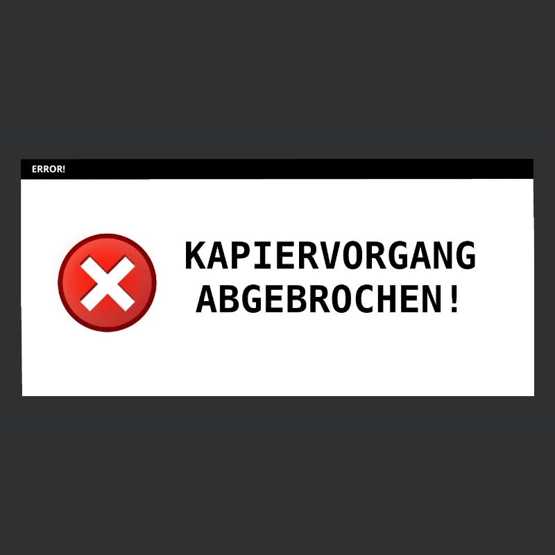 Copying process aborted