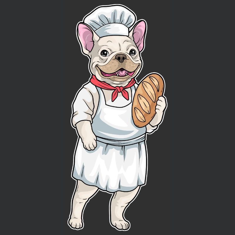 French Bulldog Baker Bread