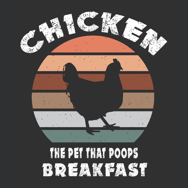 Poulet Le petit déjeuner de caca d’animal -