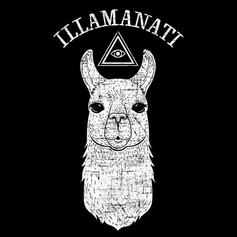 Illamanati | Cool Llama Design with Triangle