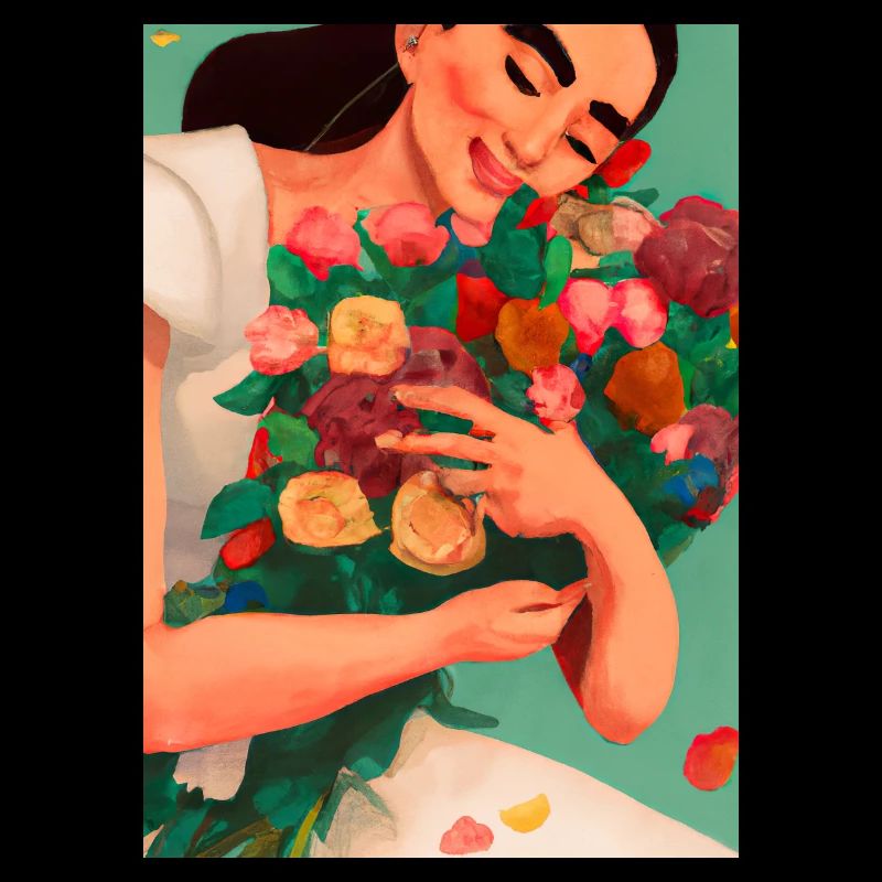 Frauen mit Blumen
