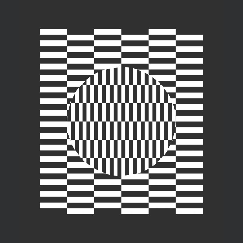 Visual grid perception illusion imagination