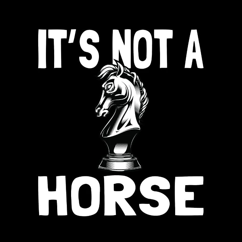 Ce n’est pas un cheval pour les joueurs d’échecs Hommes d’échecs
