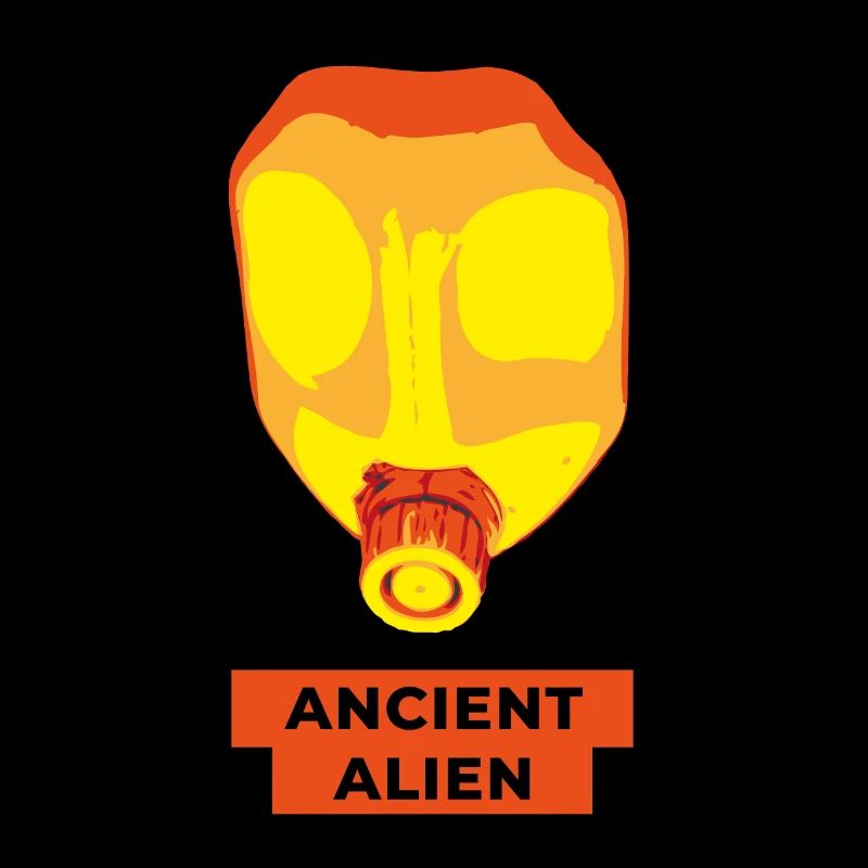 Ancient Alien Colored Skull