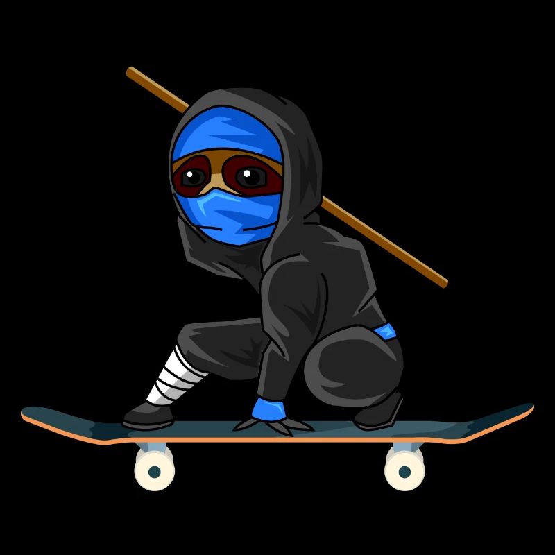 Skater Sloth Ninja Skate Gift