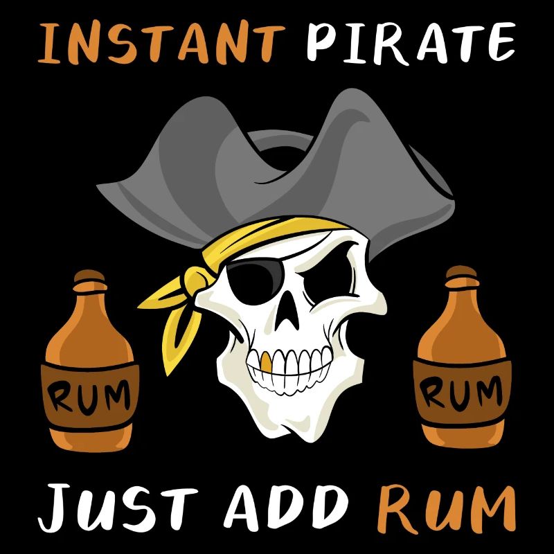 Pirate Rum Skull Gift Dicton