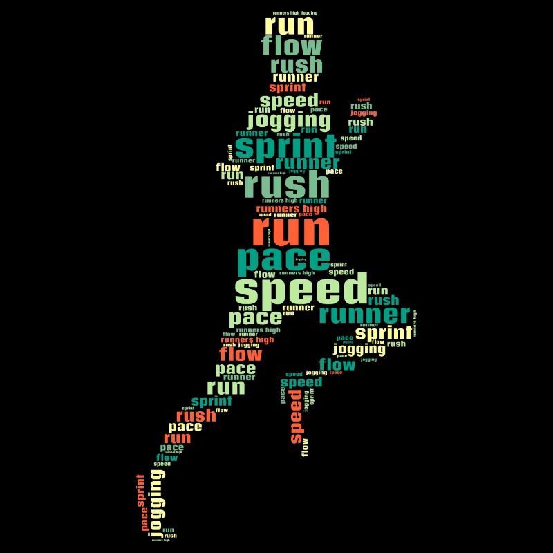 Hardlopen Rush run Tempo Snelheid Marathon Runner geschenken