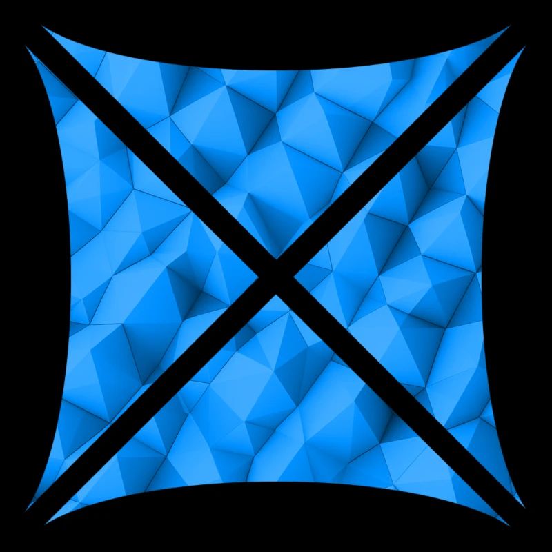 Conception de polygone abstrait bleu