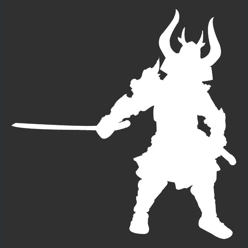 Conception de silhouettes de samouraï