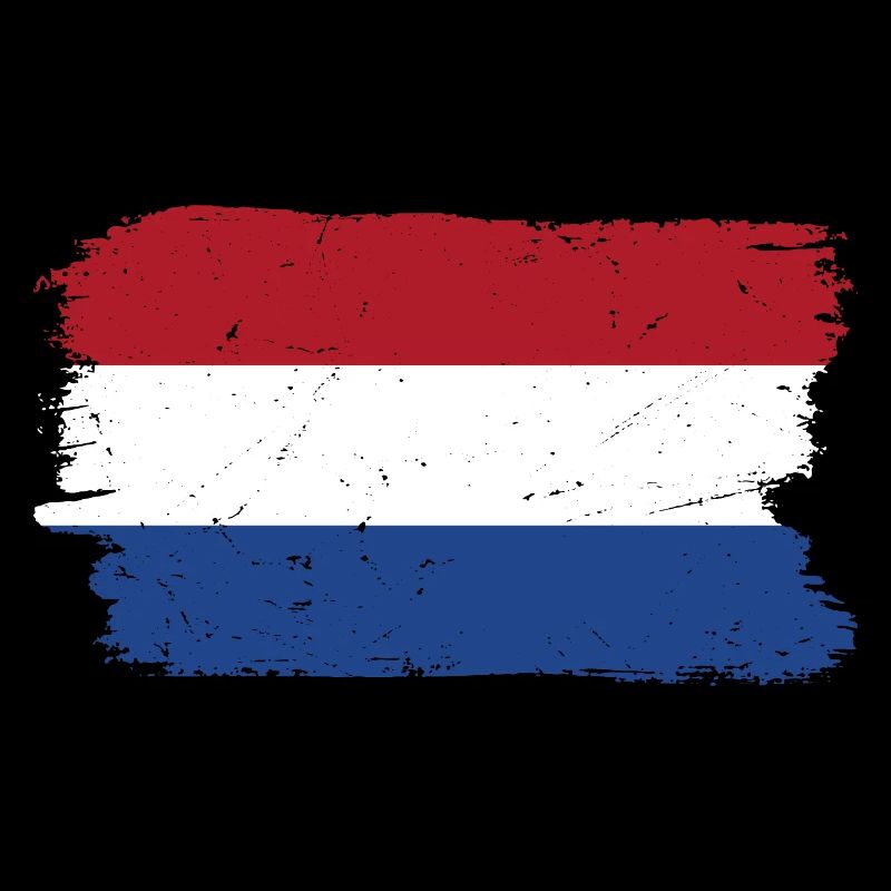 Drapeau de coup de pinceau rouge blanc bleu