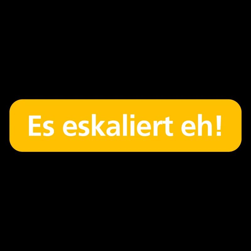 It's escalating anyway!