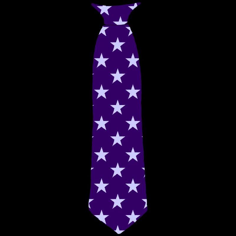 Cravate motif étoile bleu