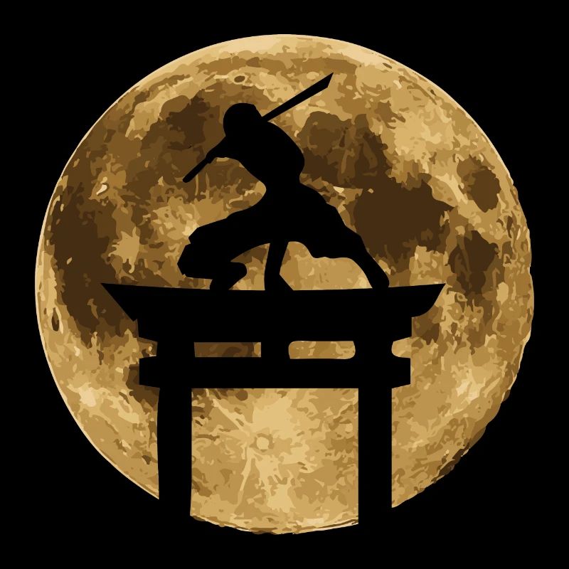 Ninja Moonlight Ninja Lover Gift Idea