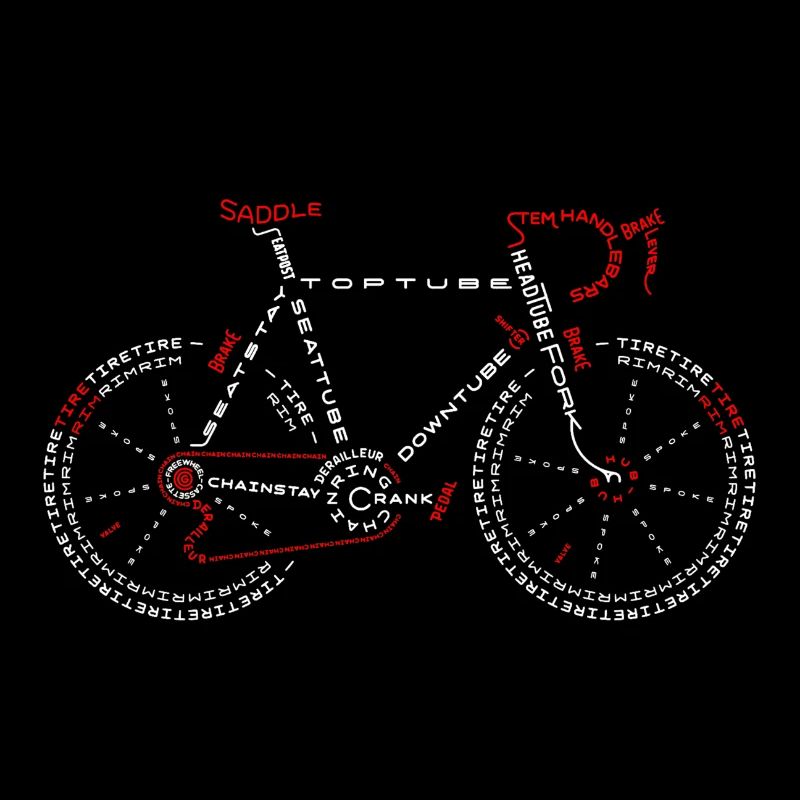 Fahrrad Wörtern