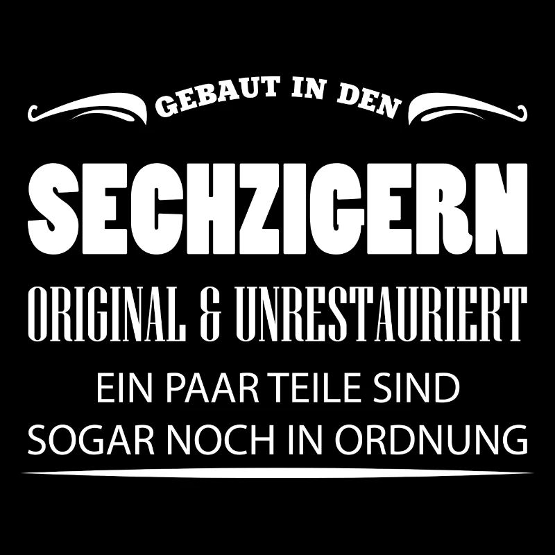60 Geburtstag Frau Mann Gebaut in den Sechzigern