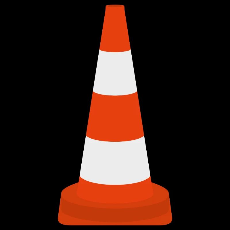 Cône de cône de trafic de pylônes Cône d’avertissement Cône icône de cône