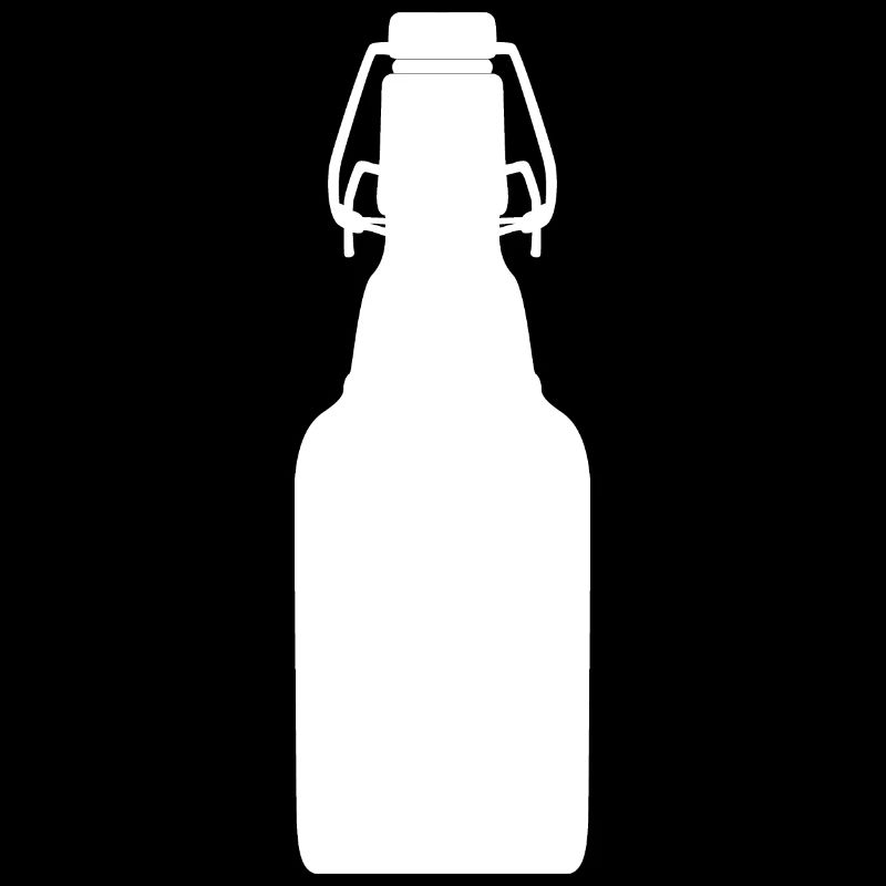 Bierflasche in Weiß! Bier Geschenk Idee Alkohol