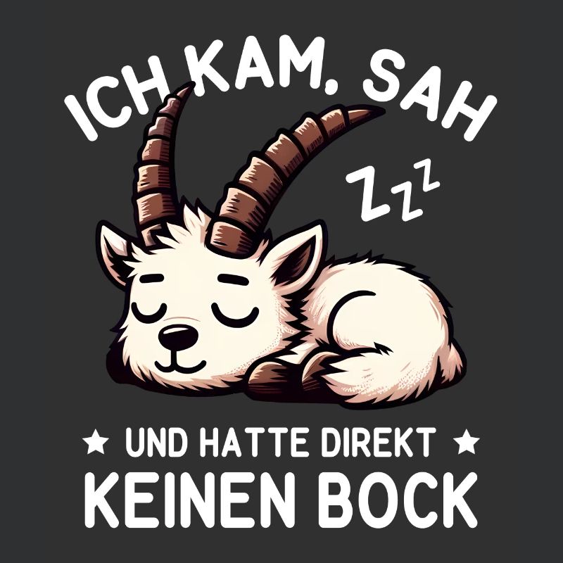 Süßer schlafender Steinbock hat null Bock