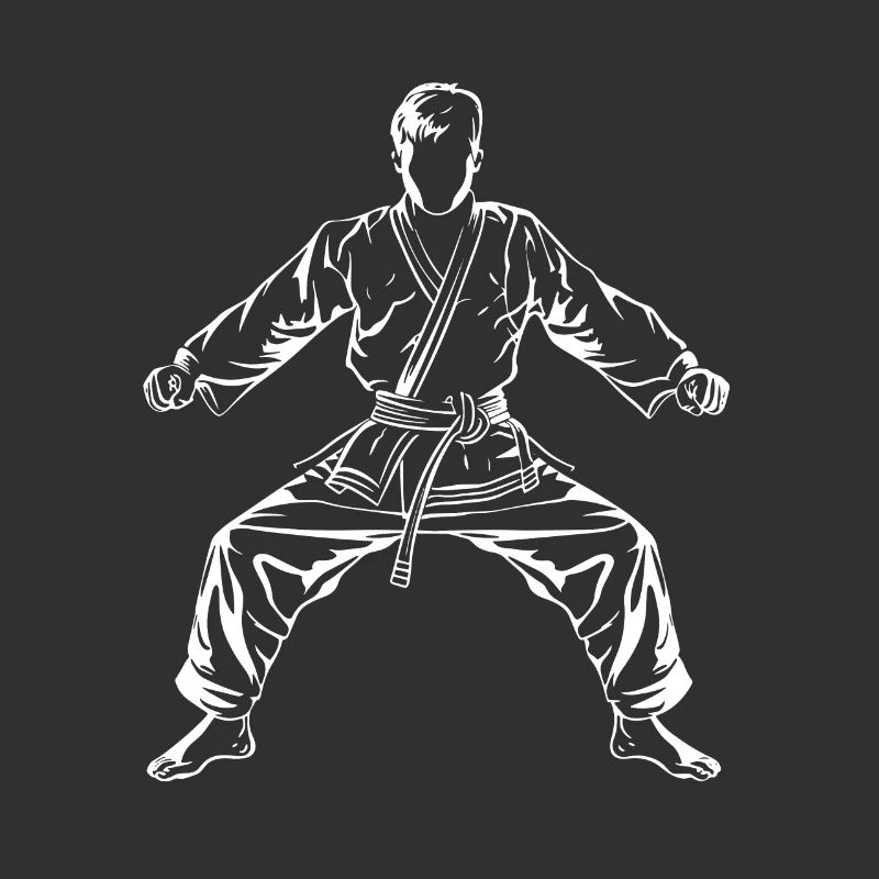 Karate Boy Drawing
