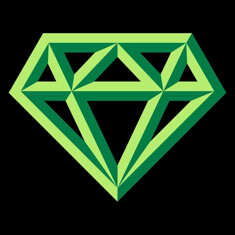 Diamant (Edelstein Brillant Symbol / Outl. Gre 2C)