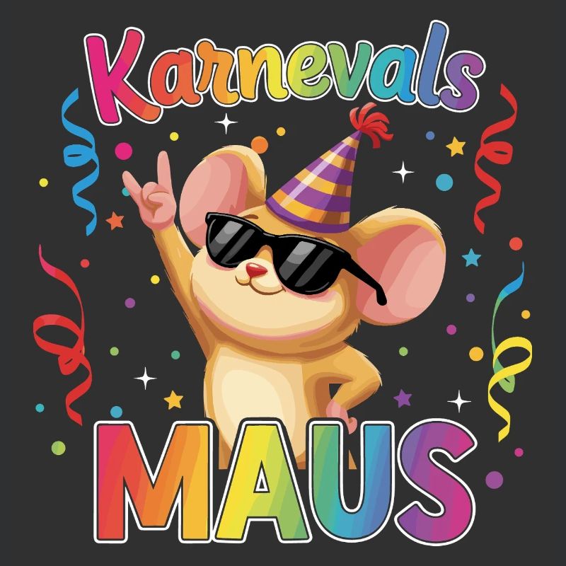 Karnevalsmaus Köln Karneval Rock Geschenk