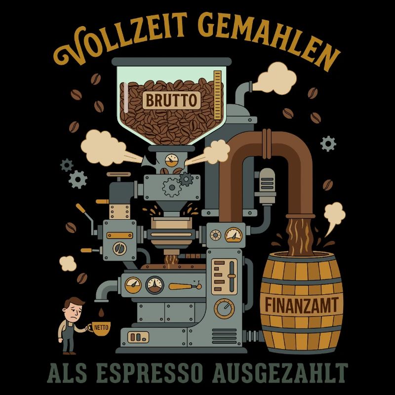 Full-time ground paid out as espresso