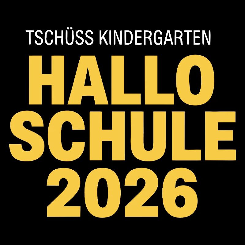 schulkind 2026 tschüss kindergarten hallo schule