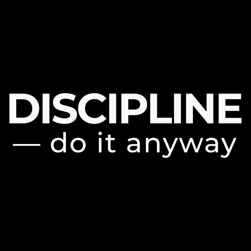 Discipline – Minimal Statement Shirt