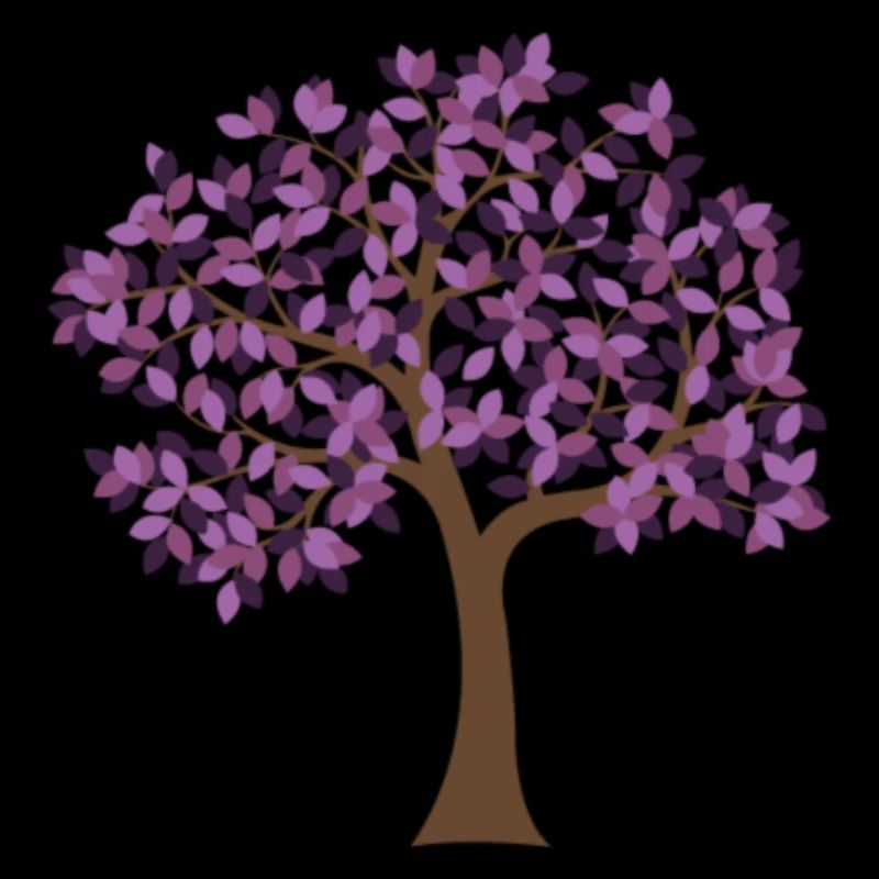 violetter Baum