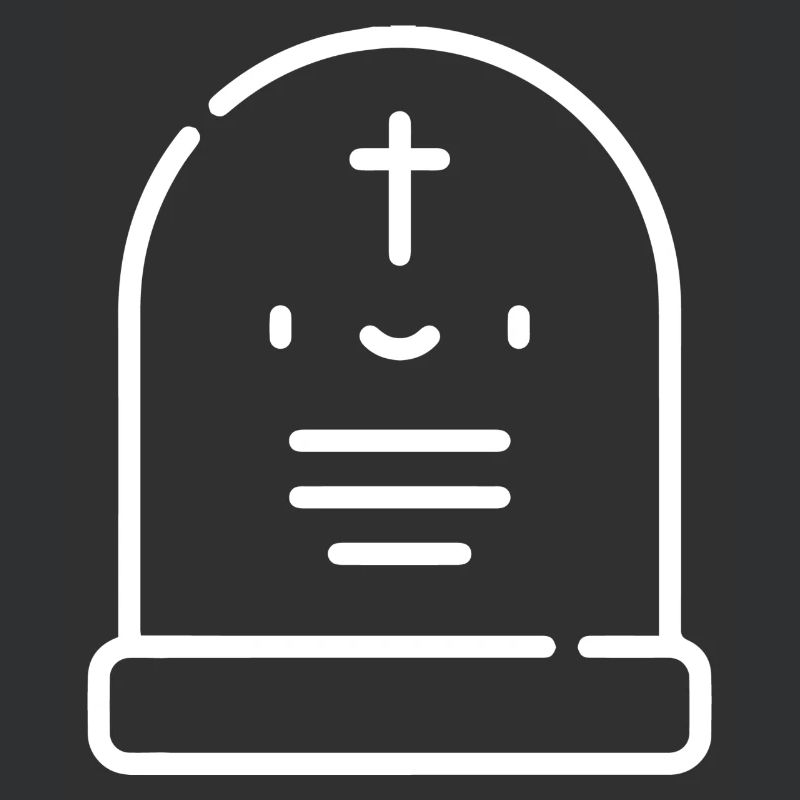 Grave stone gift idea white