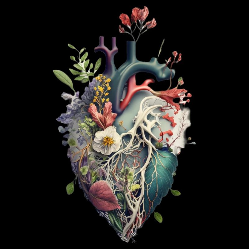 Fleur de coeur | Conception de coeur | Coeur de fleurs | Fleur