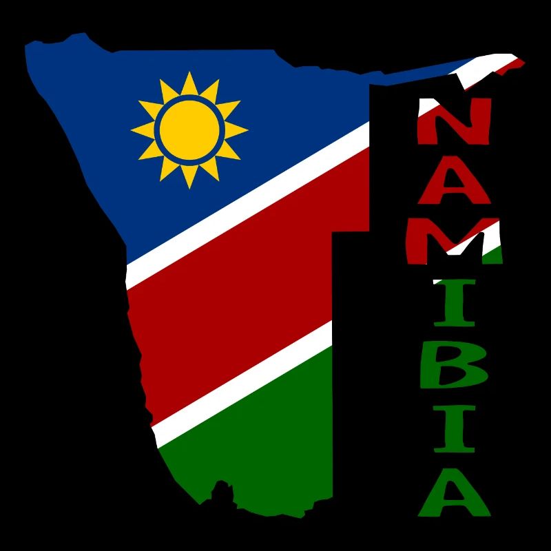 Namibia Map Flag