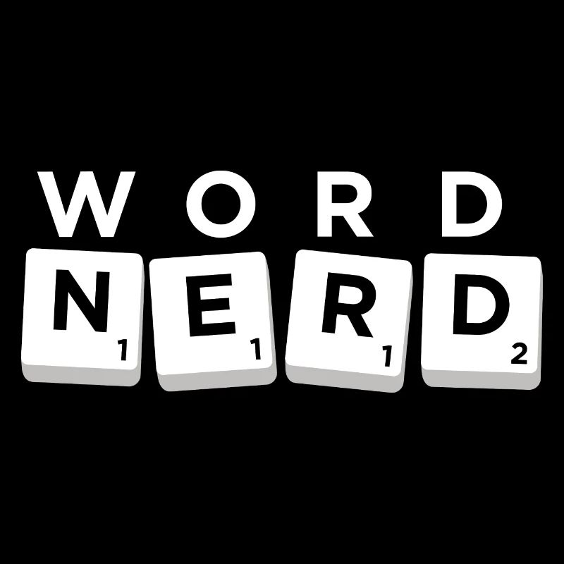 Scrabble-Buchstaben-Kachel Nerd