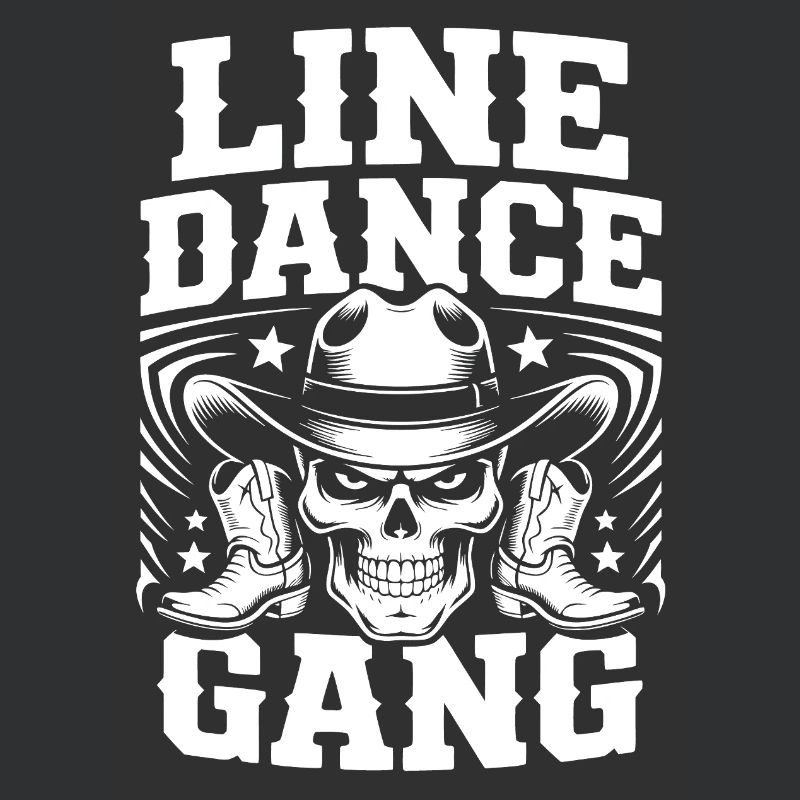 Line Dance Gang Skull Tee