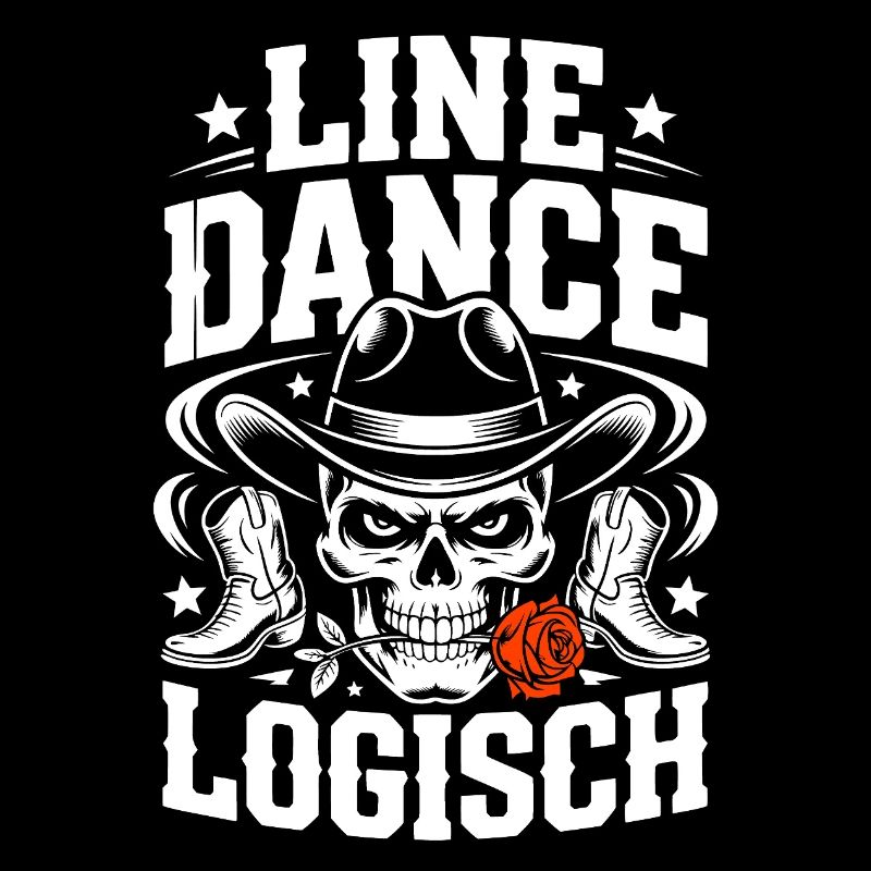 Line Dance Logical Skull