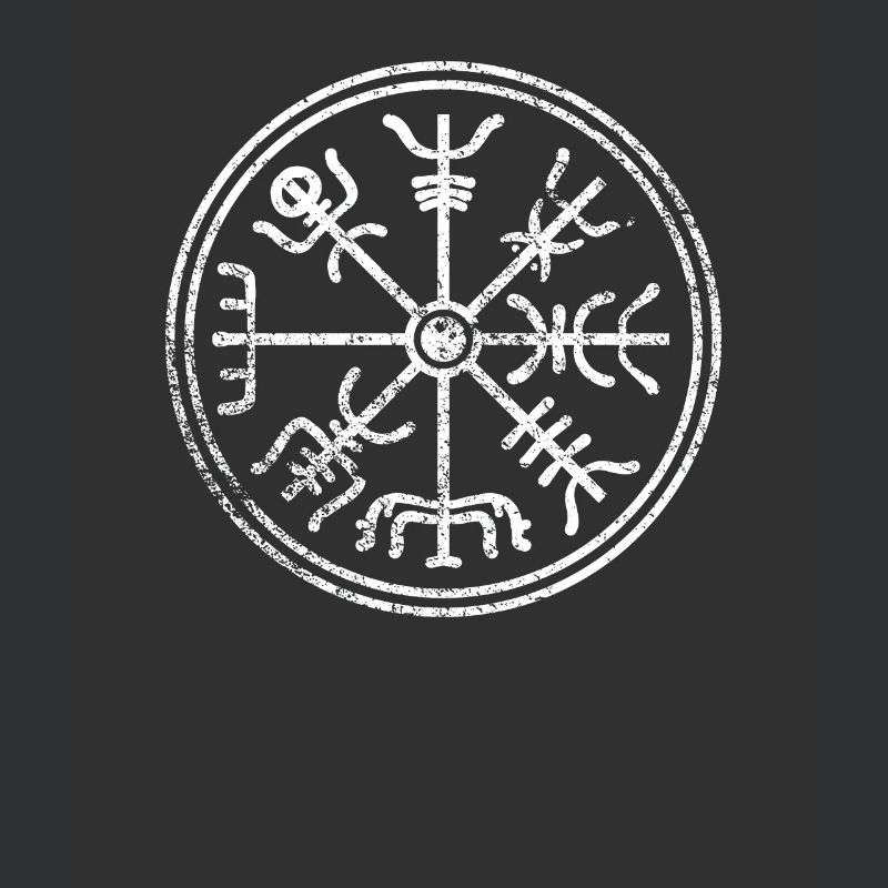 Wikinger Kompass Symbole Zeichen